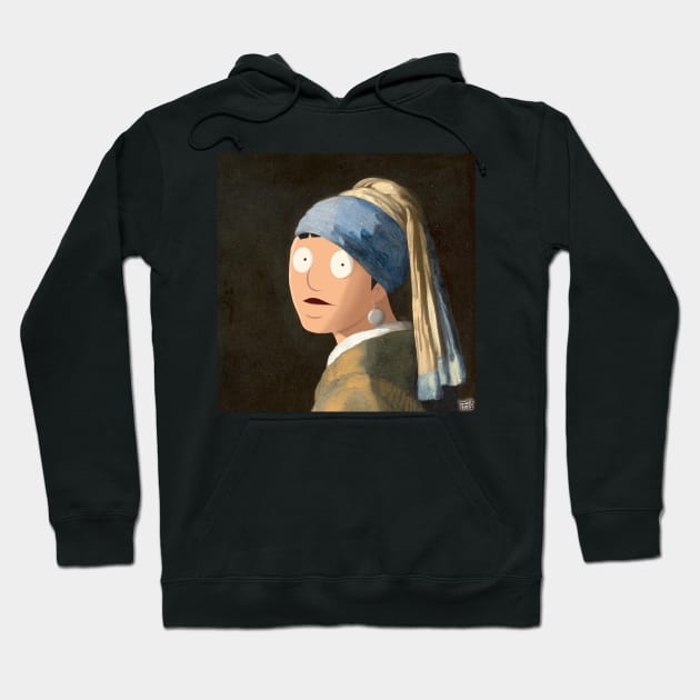 Gene with the Pearl Earring Hoodie by Tommymull Art 